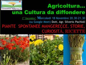 Prima lezione del prof. Silverio Pachioli nell'ambito del Progetto "Agricoltura... una Cultura da diffondere"
